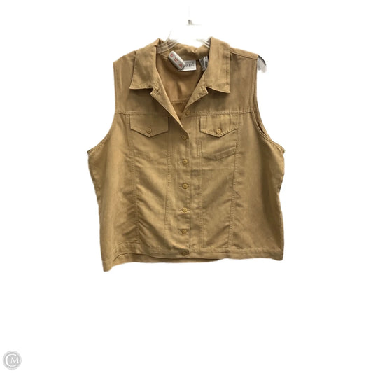 Vest Other By Fashion Bug In Tan, Size: Xxl