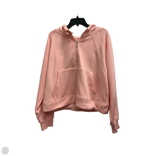 Sweatshirt Hoodie By Clothes Mentor In Pink, Size: 30