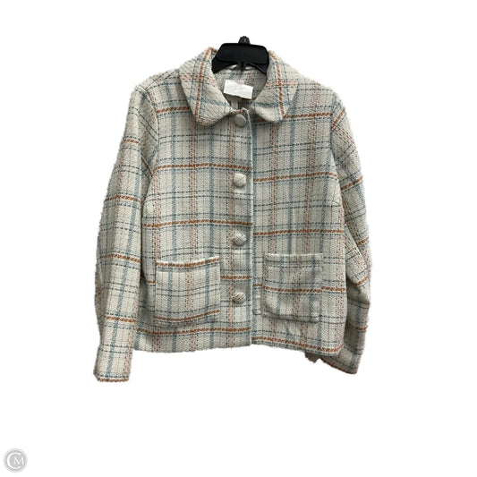 Blazer By Lc Lauren Conrad In Plaid Pattern, Size: Xl