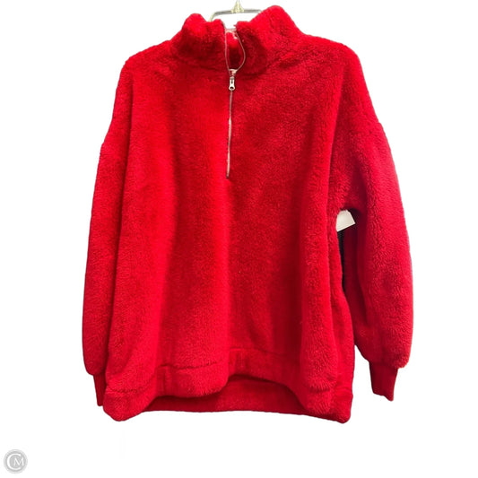 Sweatshirt Collar By Loft In Red, Size: Xl