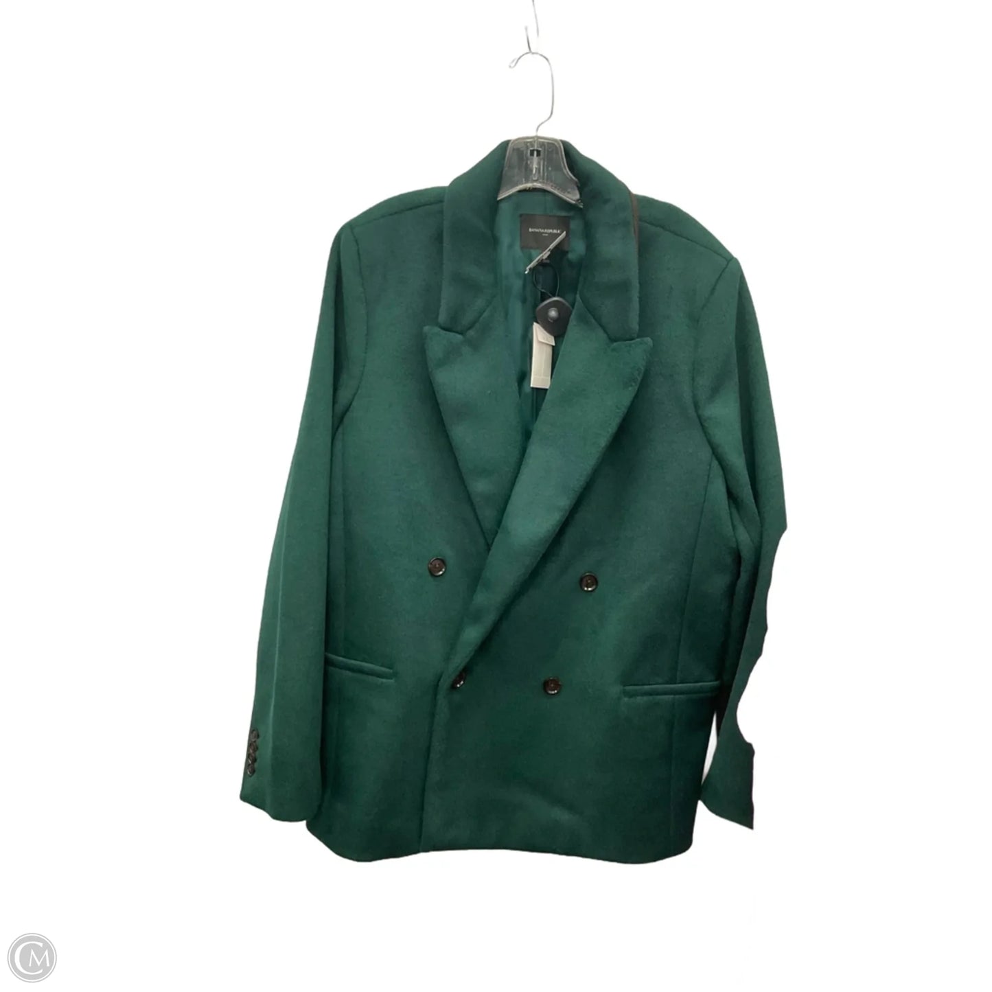 Coat Peacoat By Banana Republic In Green, Size: Xxl