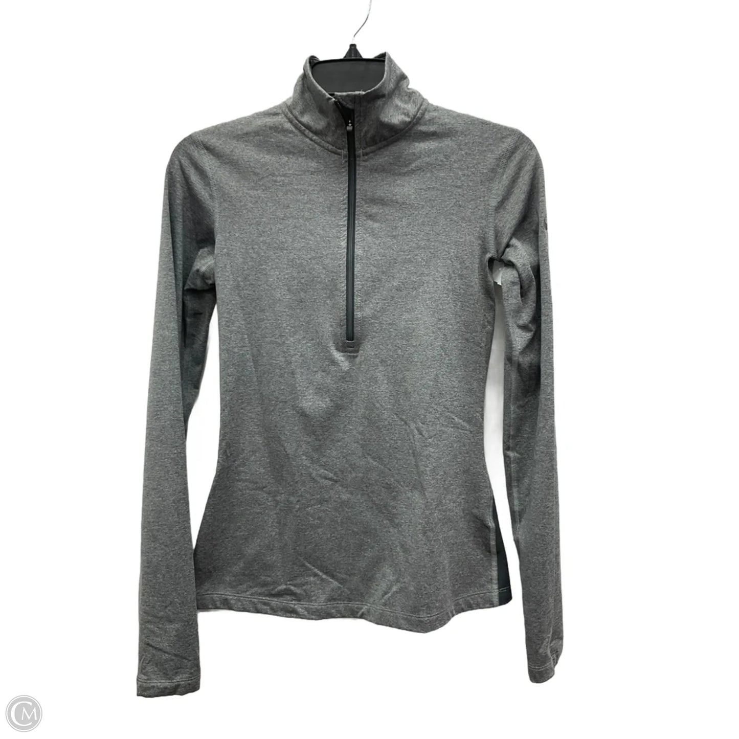 Athletic Jacket By Nike In Grey, Size: S