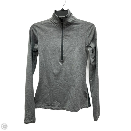 Athletic Jacket By Nike In Grey, Size: S