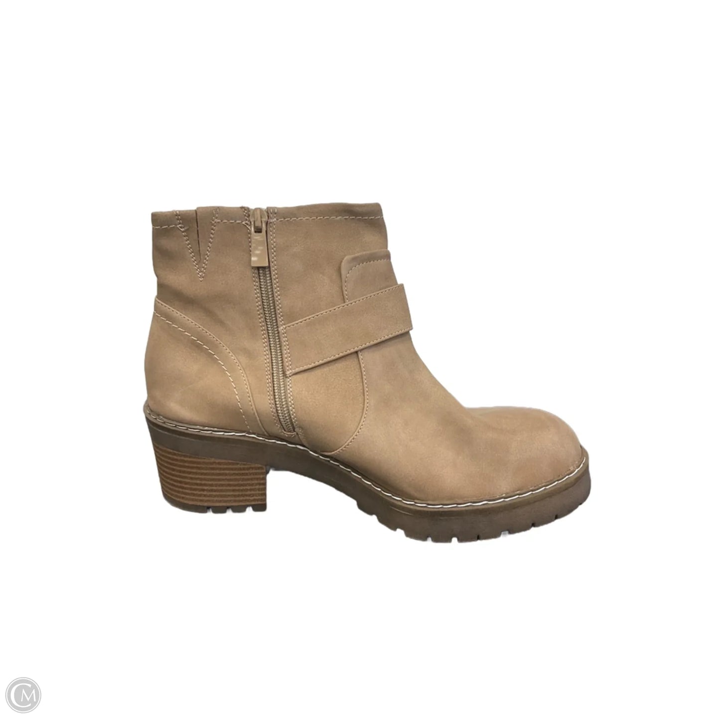 Boots Ankle Flats By Torrid In Brown, Size: 10