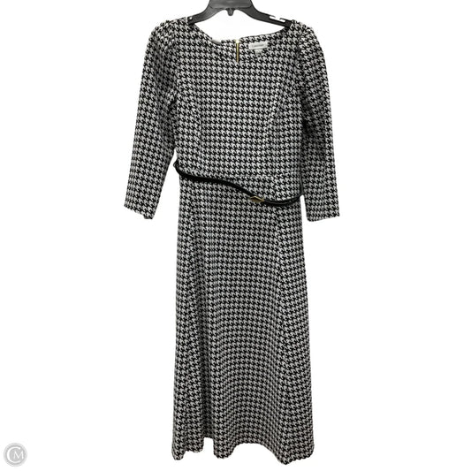 Dress Work By Calvin Klein In Black & White, Size: 14