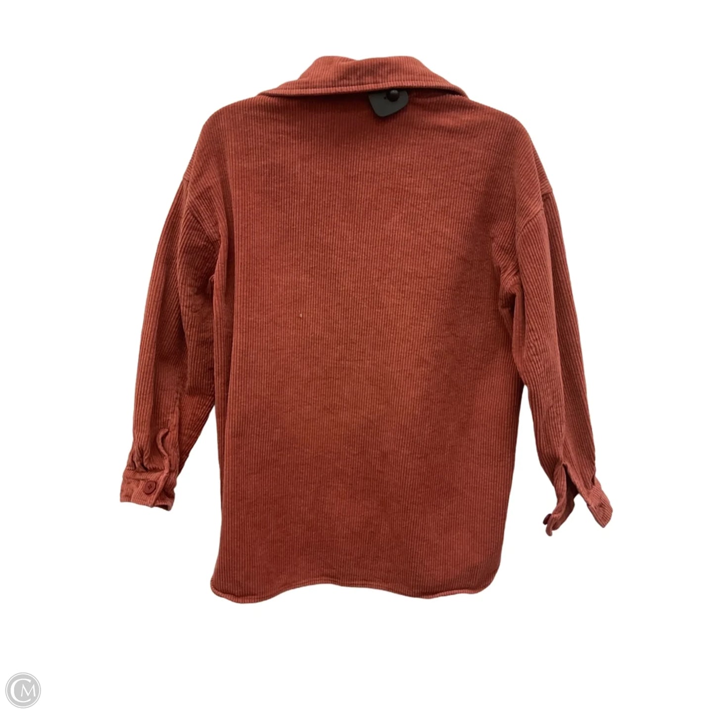Jacket Shirt By Molly Bracken In Orange, Size: Xs