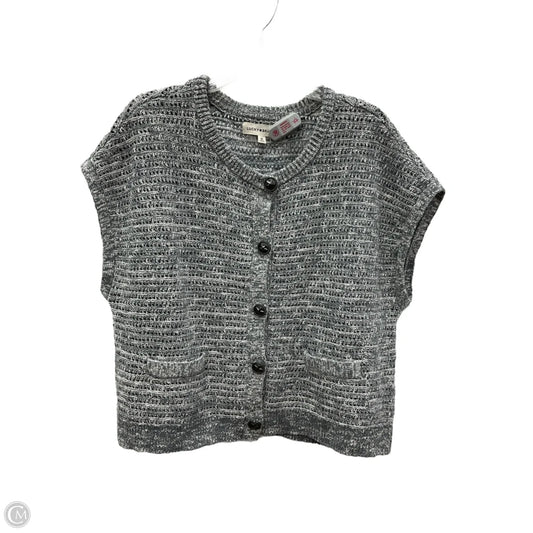 Vest Sweater By Lucky Brand In Grey, Size: Xl