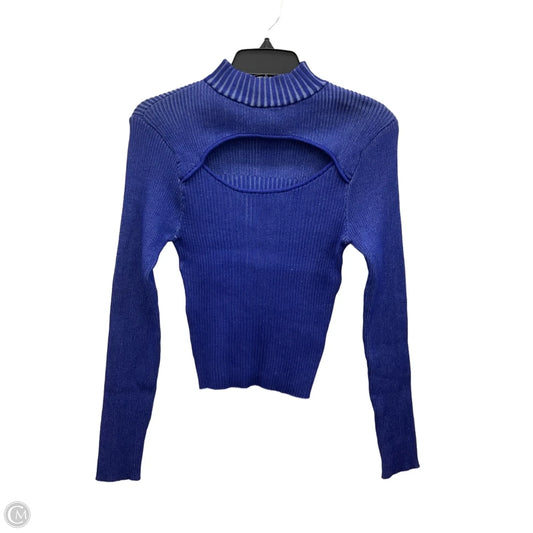 Top Long Sleeve By Say What In Blue, Size: Xl