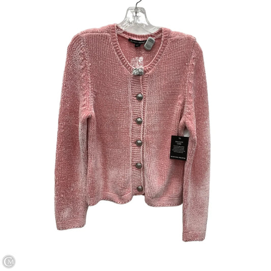 Cardigan By Boston Proper In Pink, Size: M