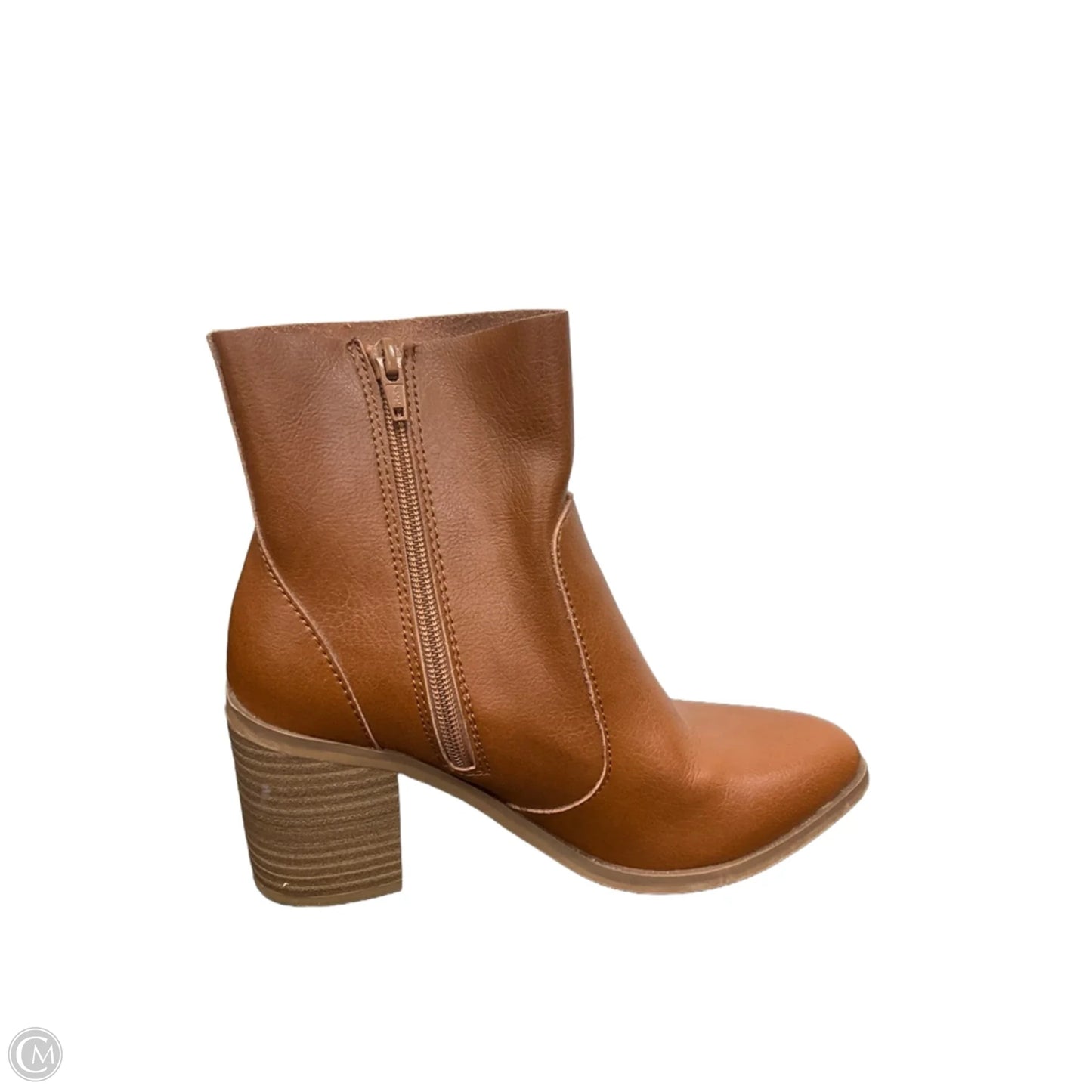 Boots Ankle Heels By Universal Thread In Brown, Size: 6.5