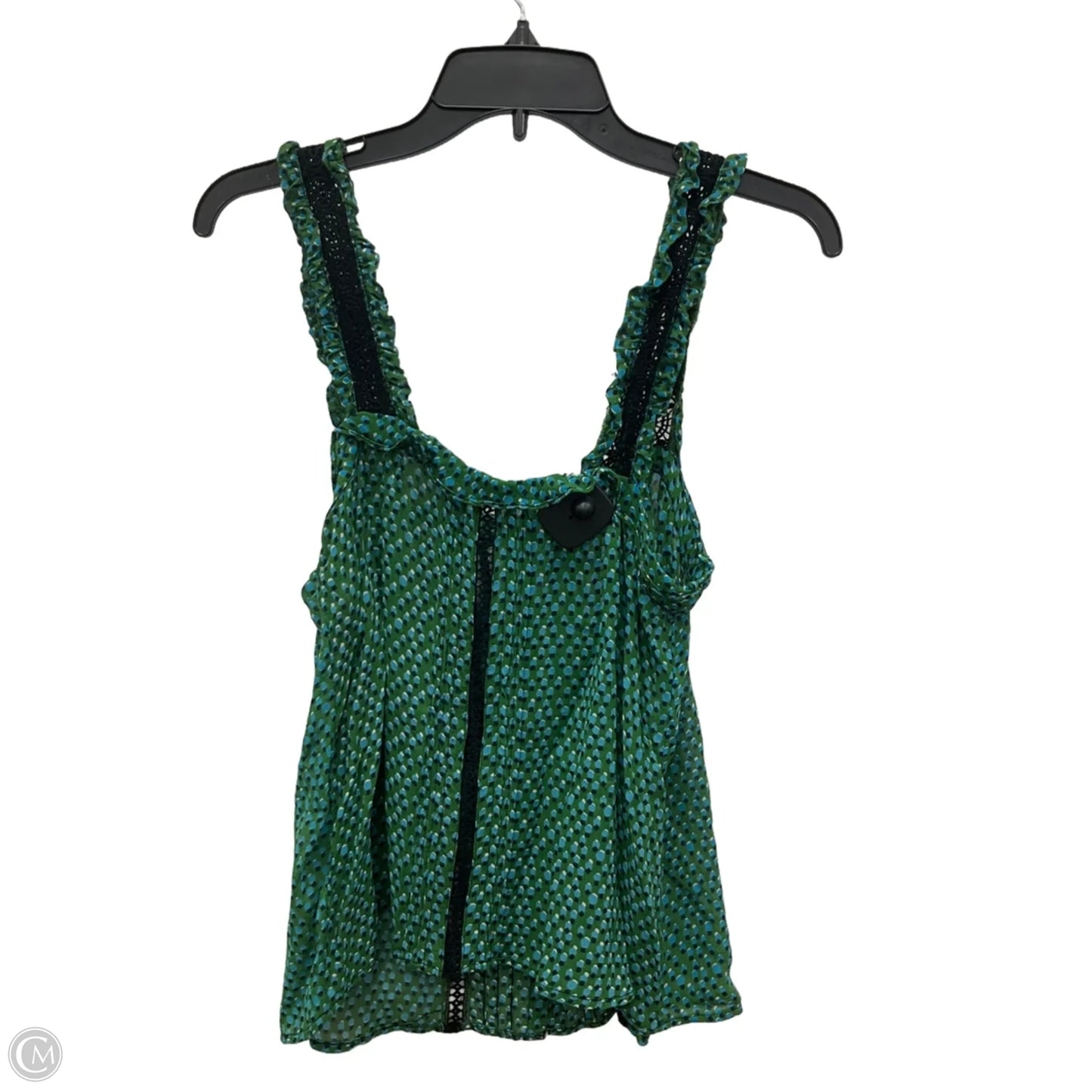 Top Sleeveless By Anthropologie In Green, Size: M