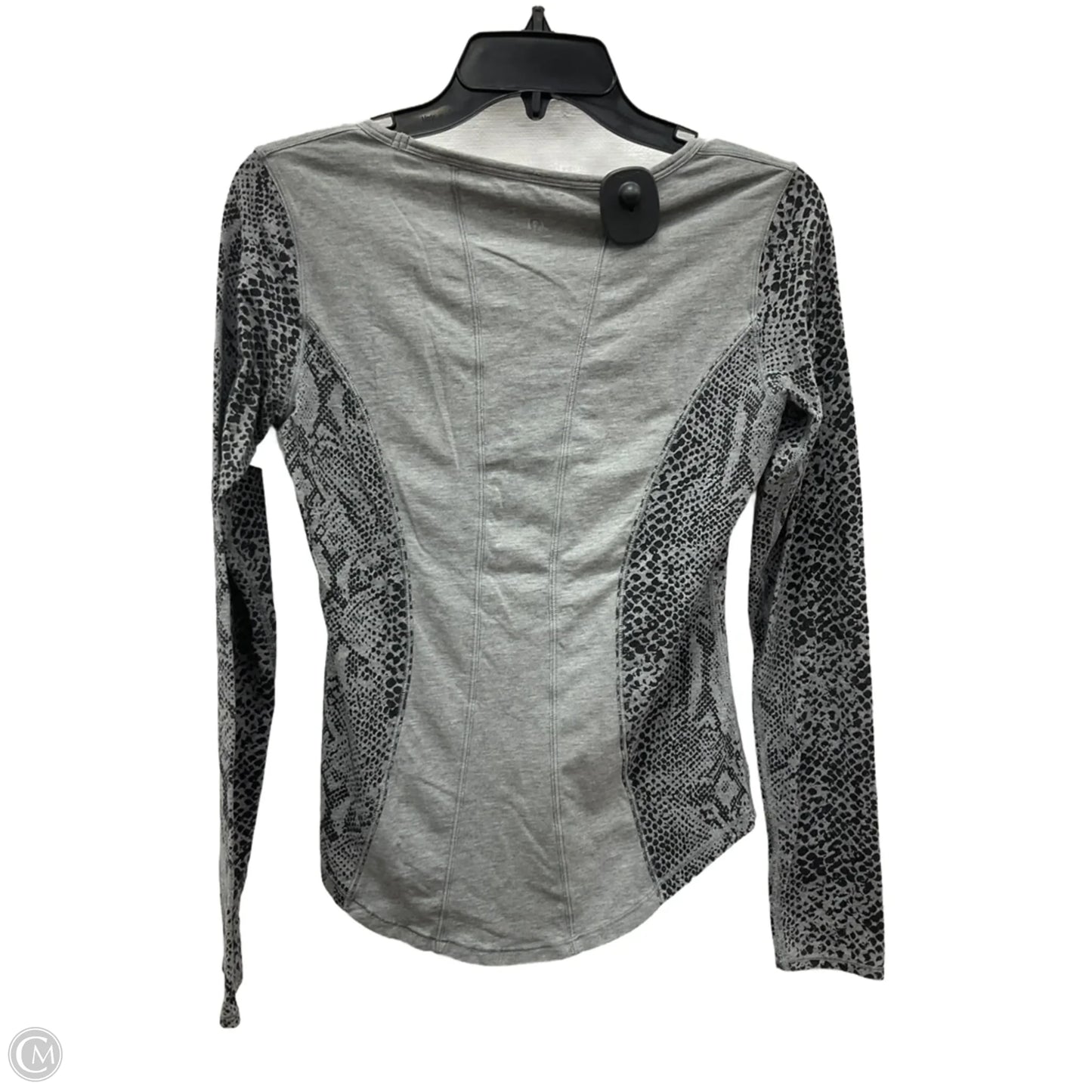 Athletic Top Long Sleeve Crewneck By Lululemon In Grey, Size: S