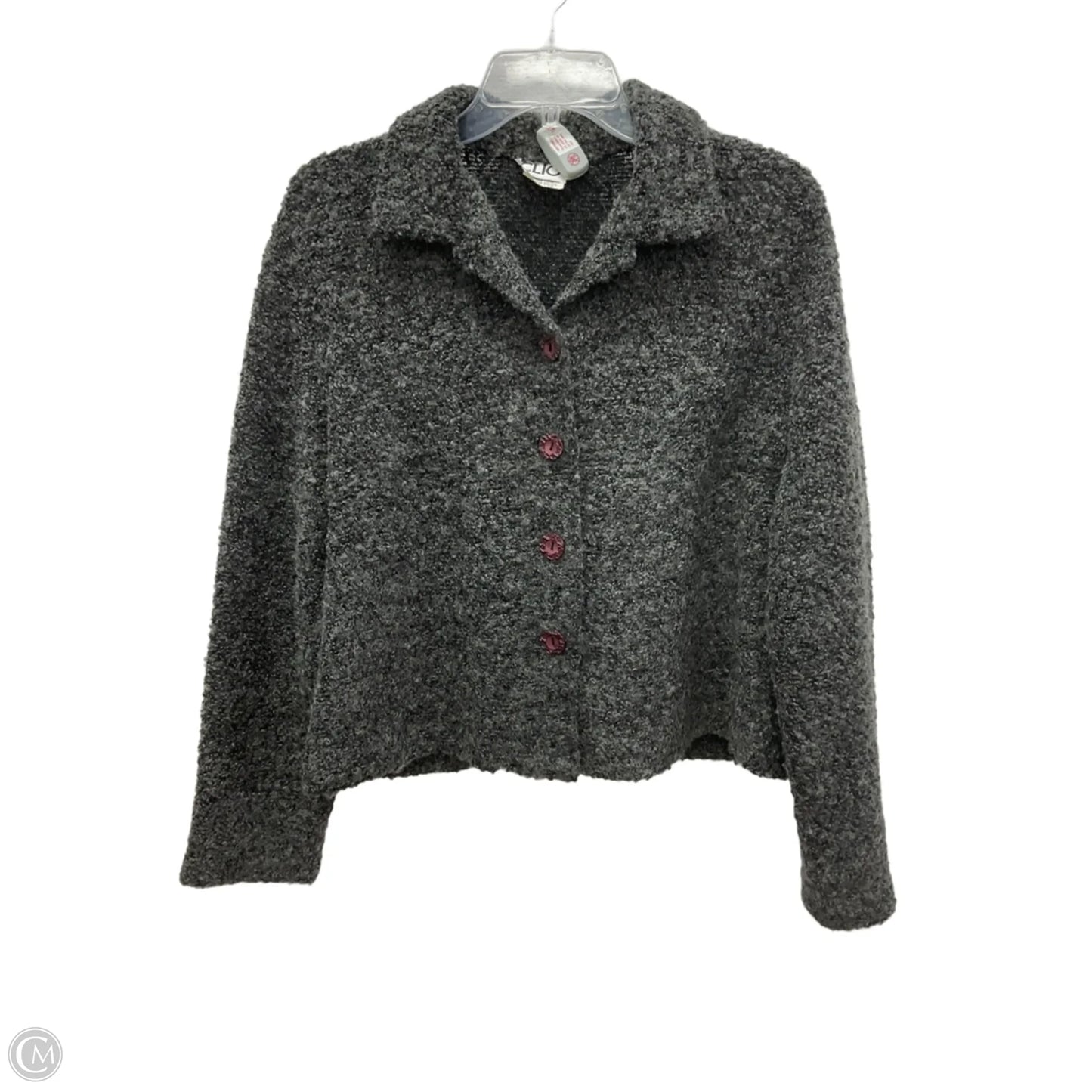Cardigan By Clio In Grey, Size: L