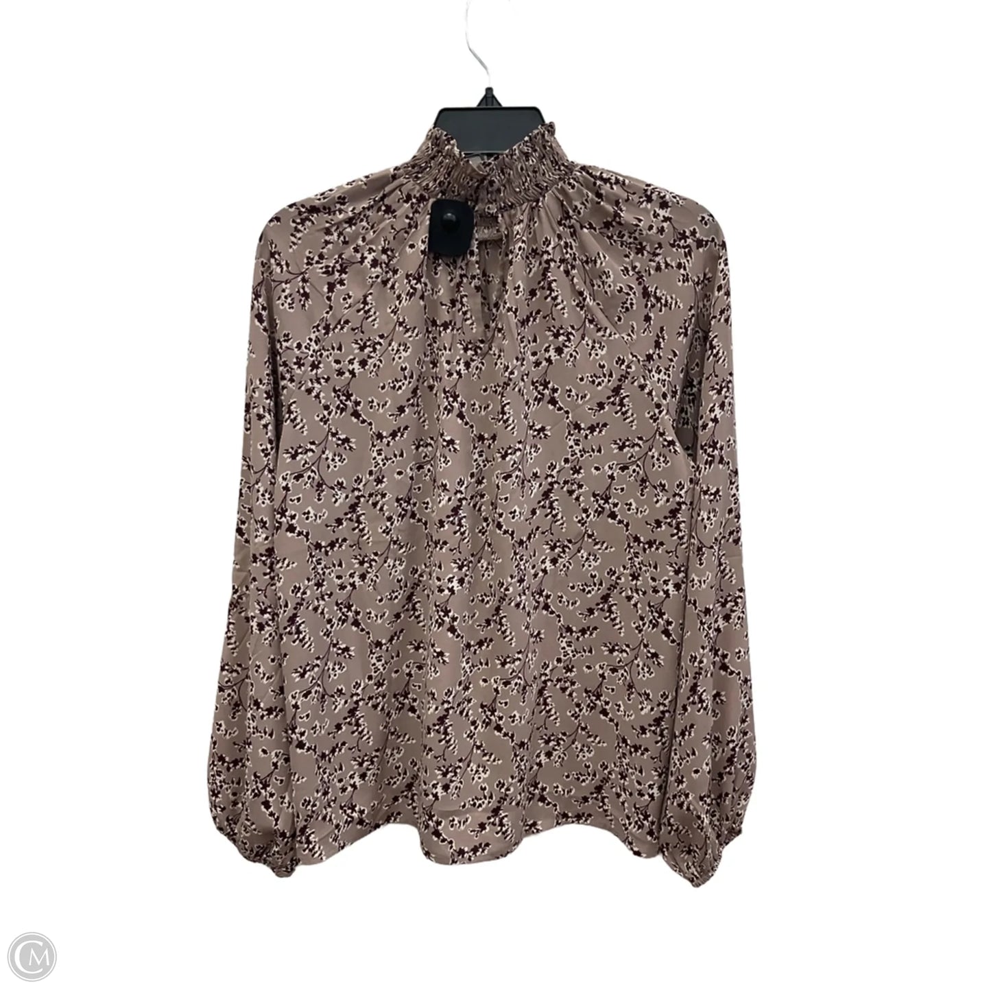 Top Long Sleeve By Ann Taylor In Floral Print, Size: S