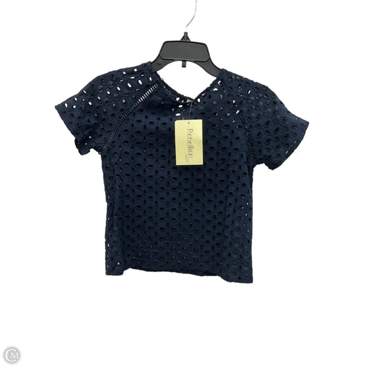 Top Short Sleeve By Rebellion In Navy, Size: S