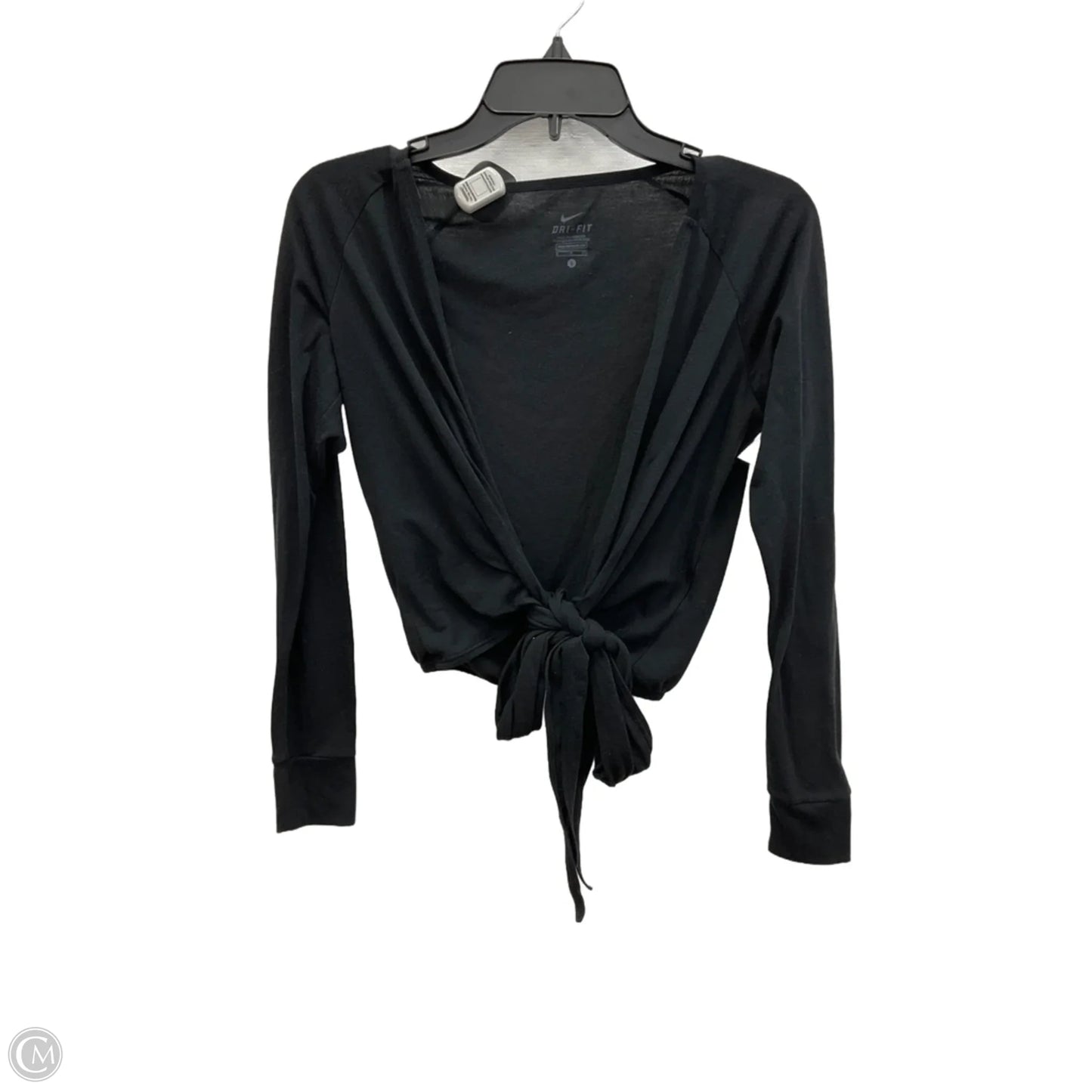 Top Long Sleeve By Nike Apparel In Black, Size: S
