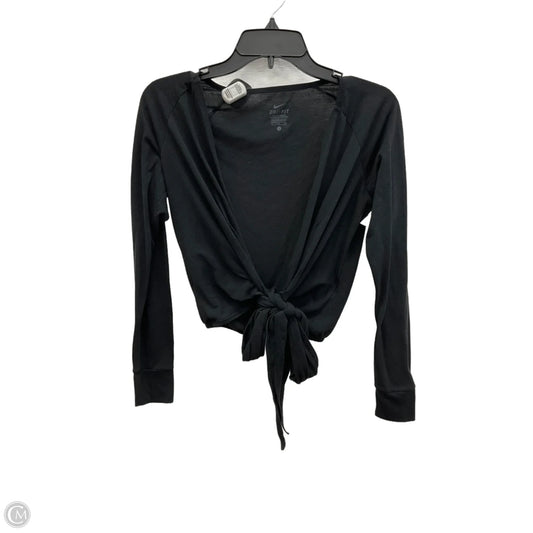 Top Long Sleeve By Nike Apparel In Black, Size: S