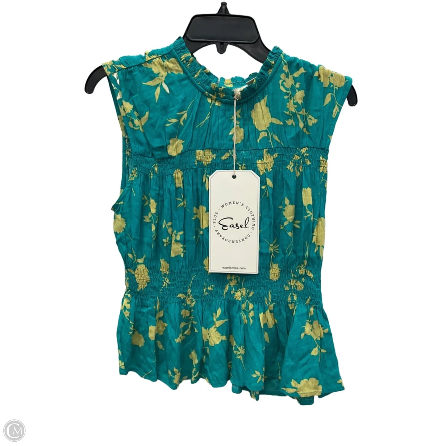 Top Sleeveless By Easel In Teal, Size: S