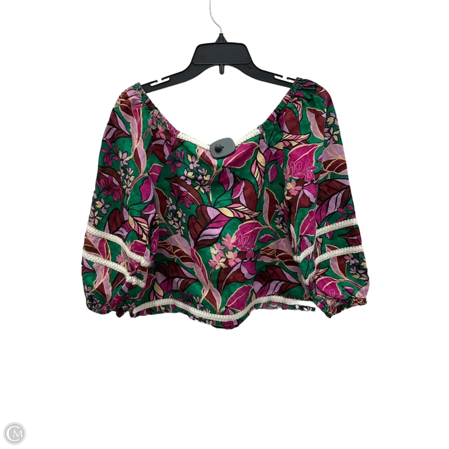 Top Short Sleeve By Cynthia Rowley In Floral Print, Size: S