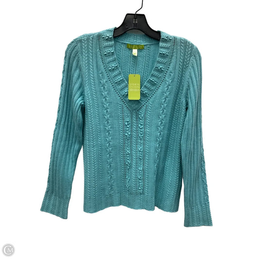 Top Long Sleeve By Sigrid Olsen In Blue, Size: M
