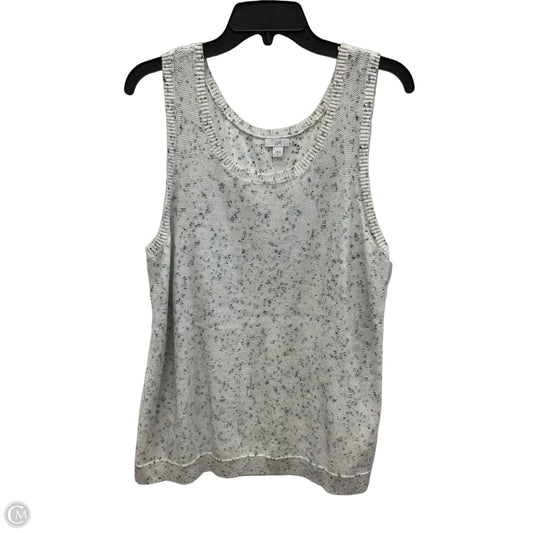 Top Sleeveless By J. Jill In Blue & White, Size: L
