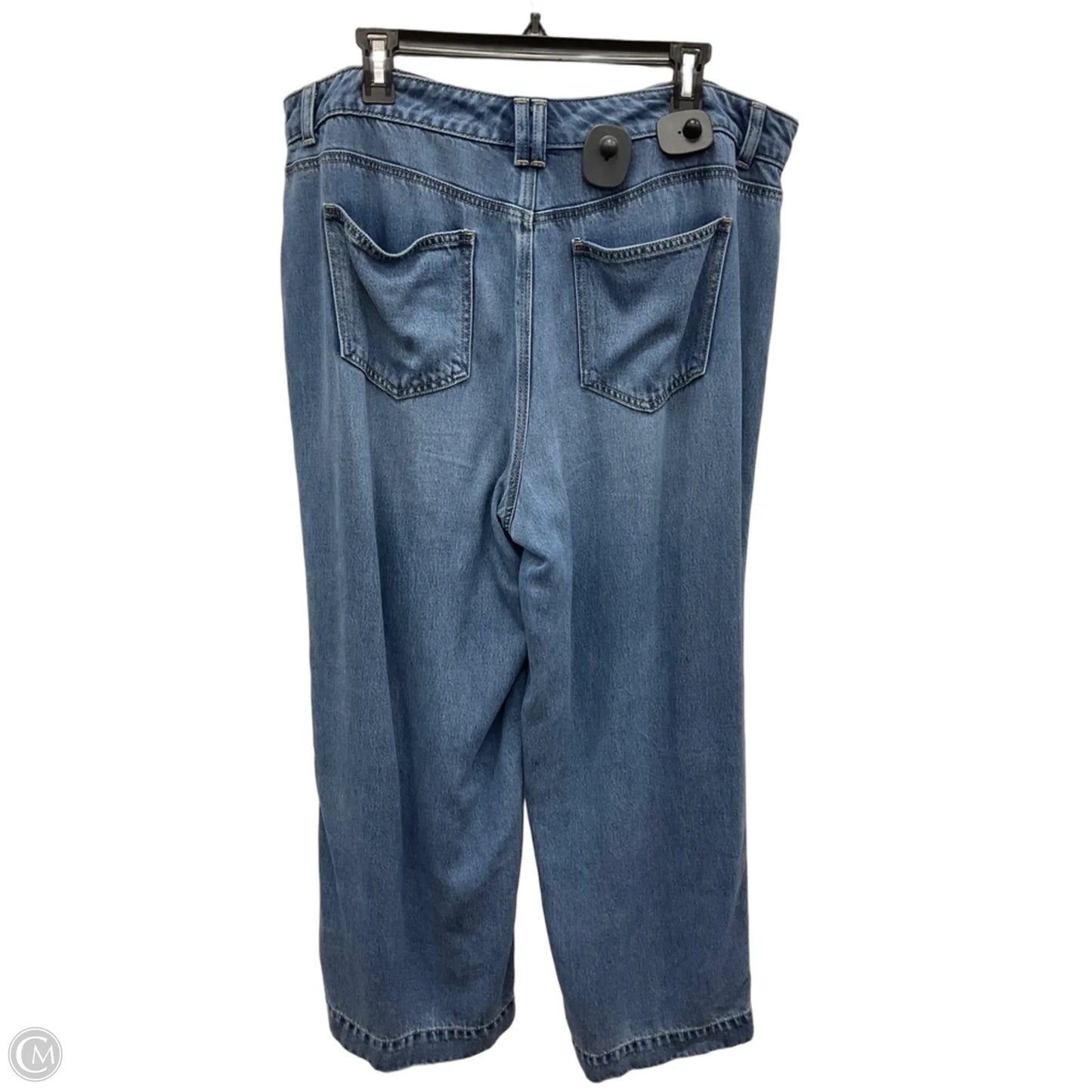 Jeans Wide Leg By Talbots In Blue Denim, Size: 16