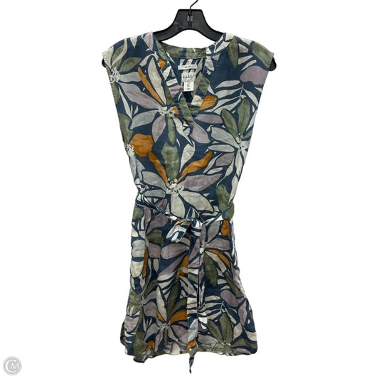 Dress Casual Short By Nicole Miller In Floral Print, Size: S