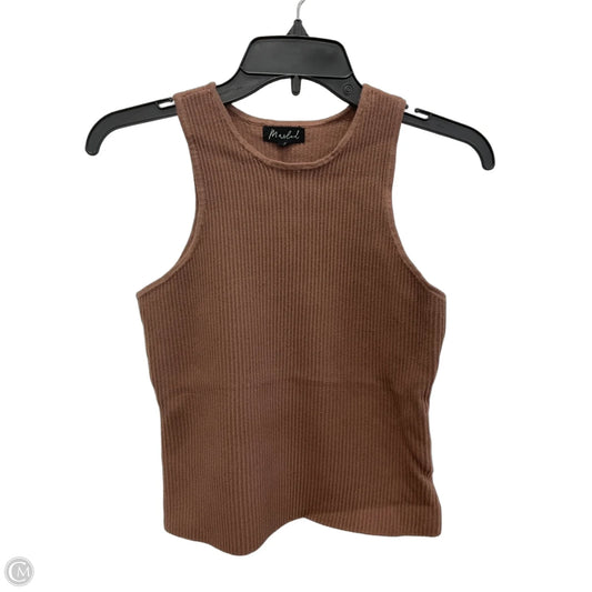 Top Sleeveless Basic By Marled In Brown, Size: M