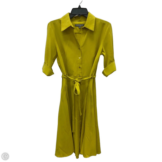 Dress Casual Midi By Sharagano In Yellow, Size: 6