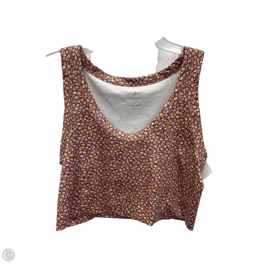 Athletic Tank Top By Lou And Grey In Floral Print, Size: L