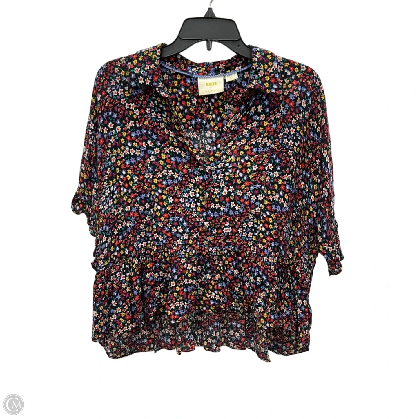 Top Short Sleeve By Maeve In Floral Print, Size: S