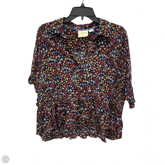 Top Short Sleeve By Maeve In Floral Print, Size: S