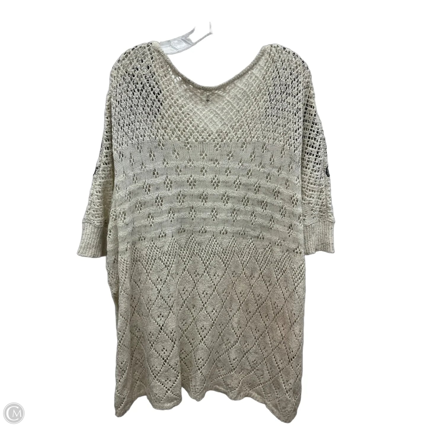 Swimwear Cover-up By Knitted And Knotted In Cream, Size: S