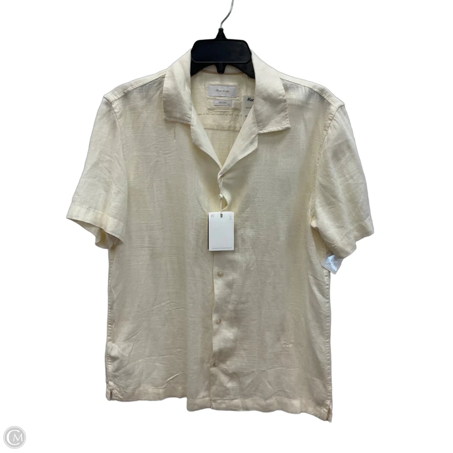 Top Short Sleeve By Cmc In White, Size: S