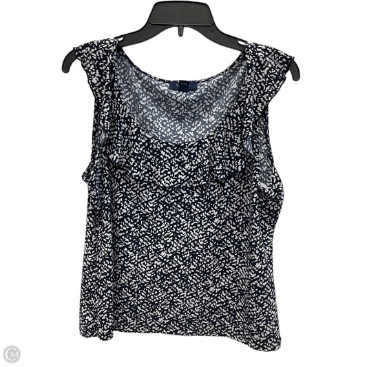 Top Sleeveless By Chaps In Navy, Size: Xl