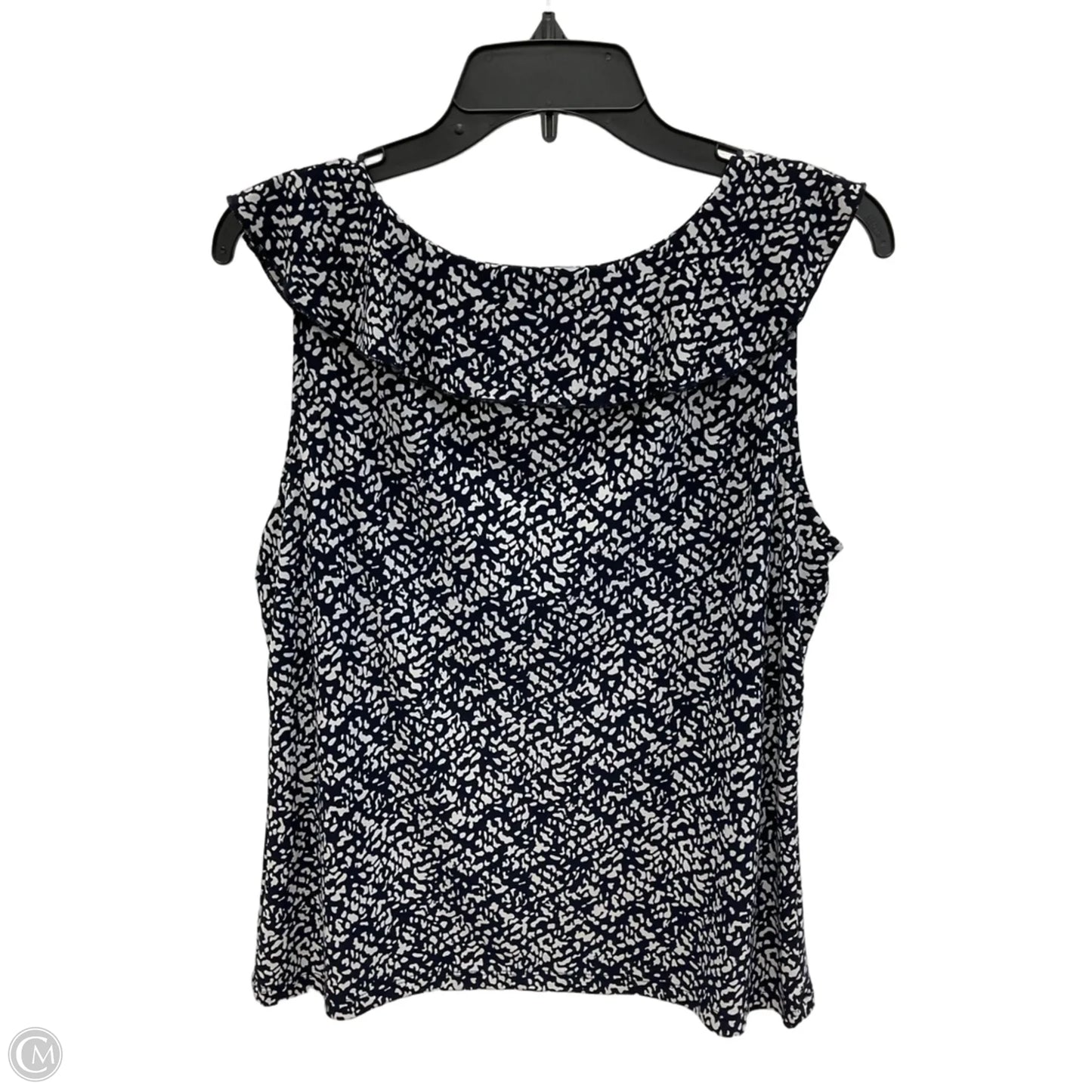 Top Sleeveless By Chaps In Navy, Size: Xl