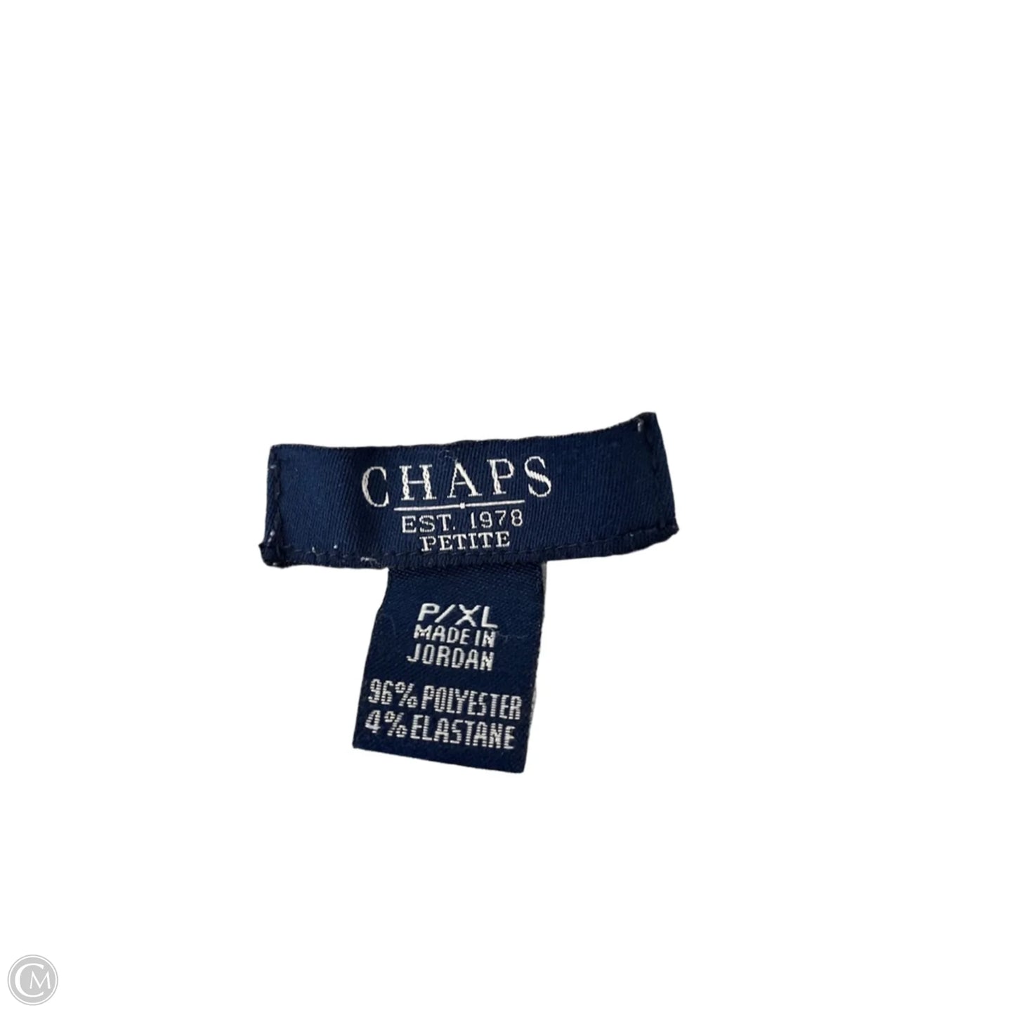 Top Sleeveless By Chaps In Navy, Size: Xl