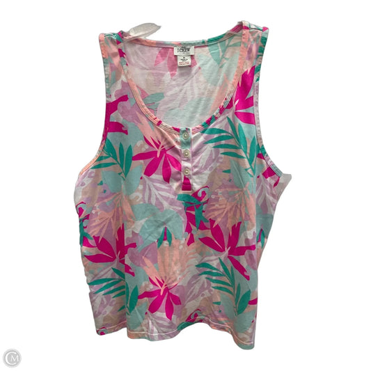 Top Sleeveless By J. Crew In Tropical Print, Size: M