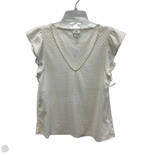 Top Short Sleeve By J. Crew In White, Size: M
