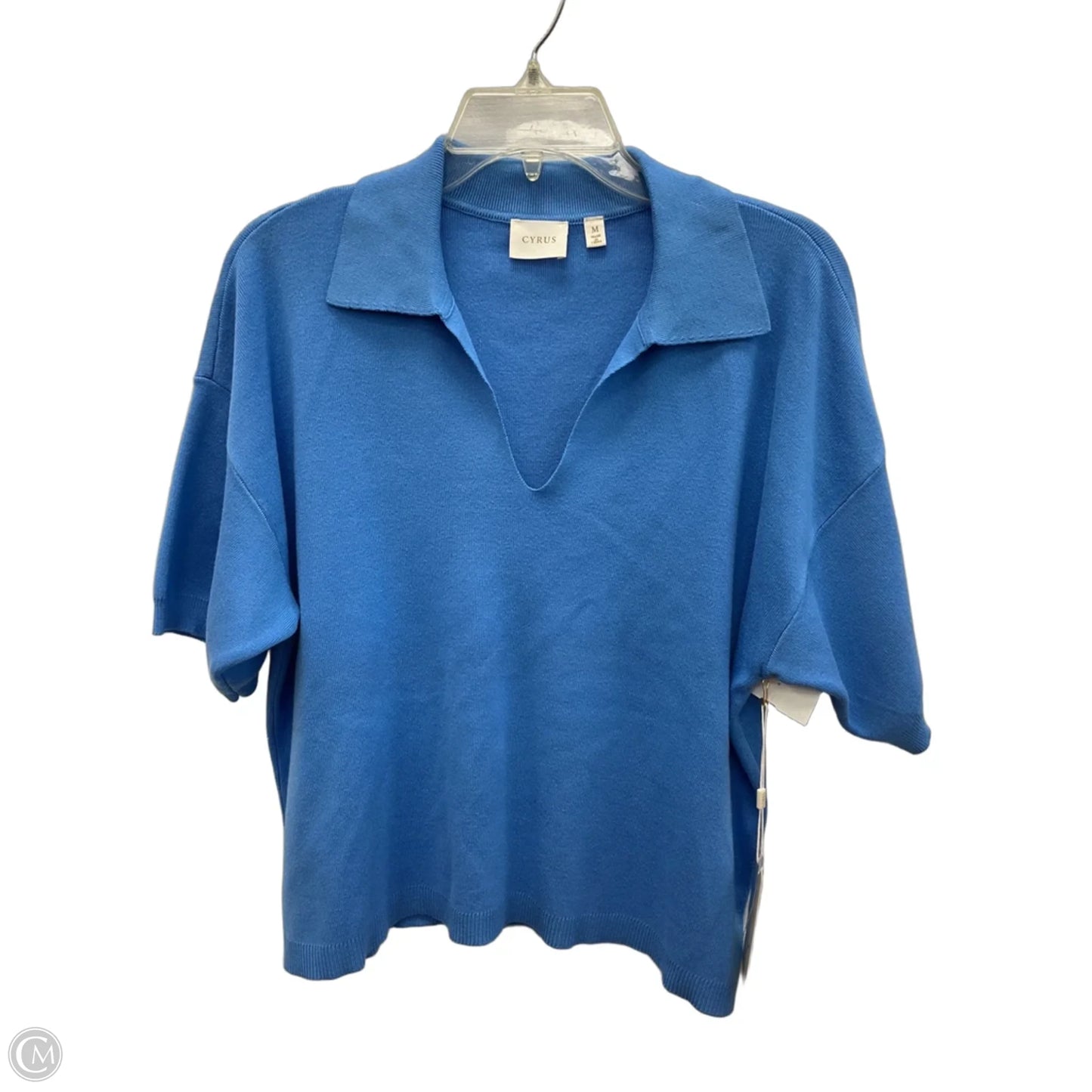 Top Short Sleeve By Cyrus In Blue, Size: M