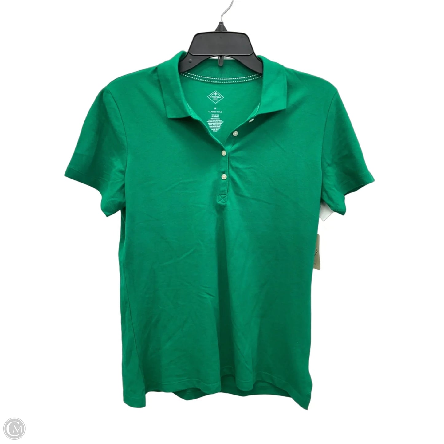 Top Short Sleeve By St Johns Bay In Green, Size: M