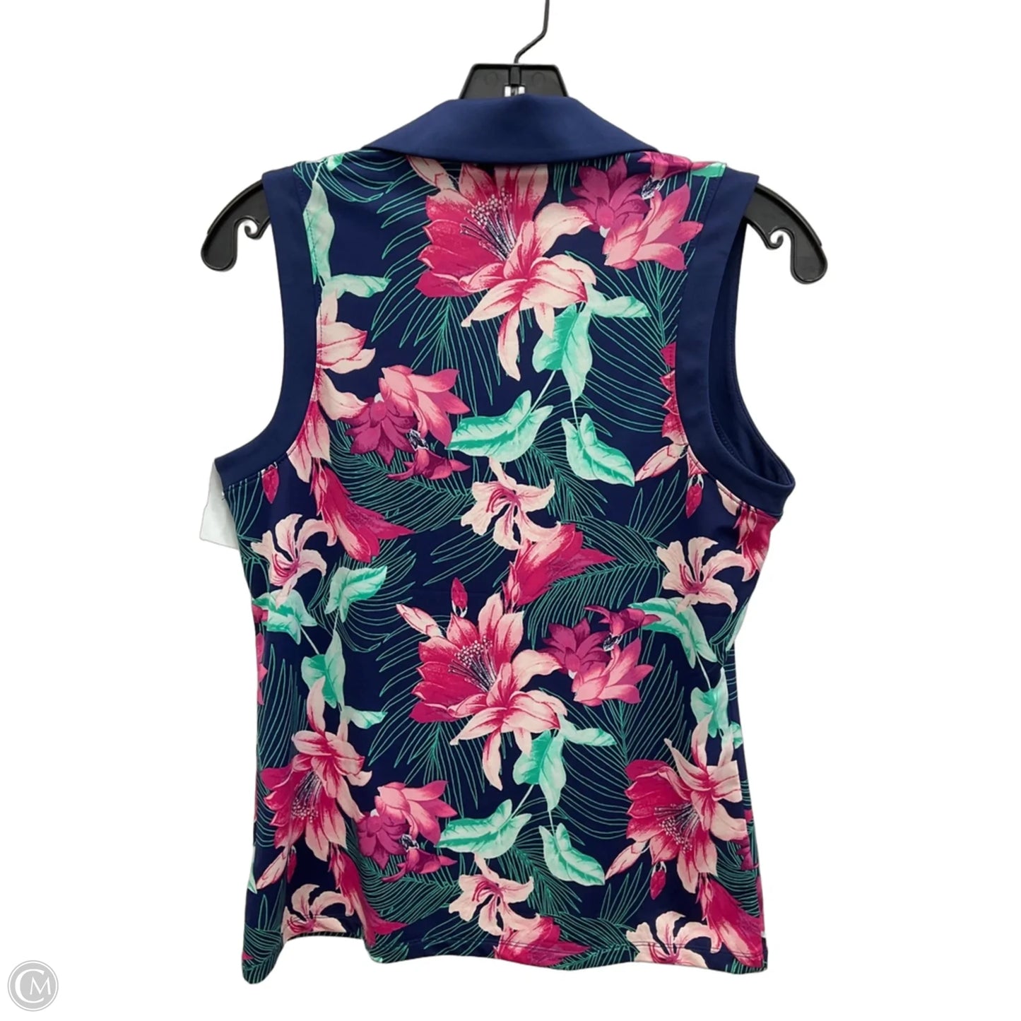 Top Sleeveless By Tommy Bahama In Tropical Print, Size: M