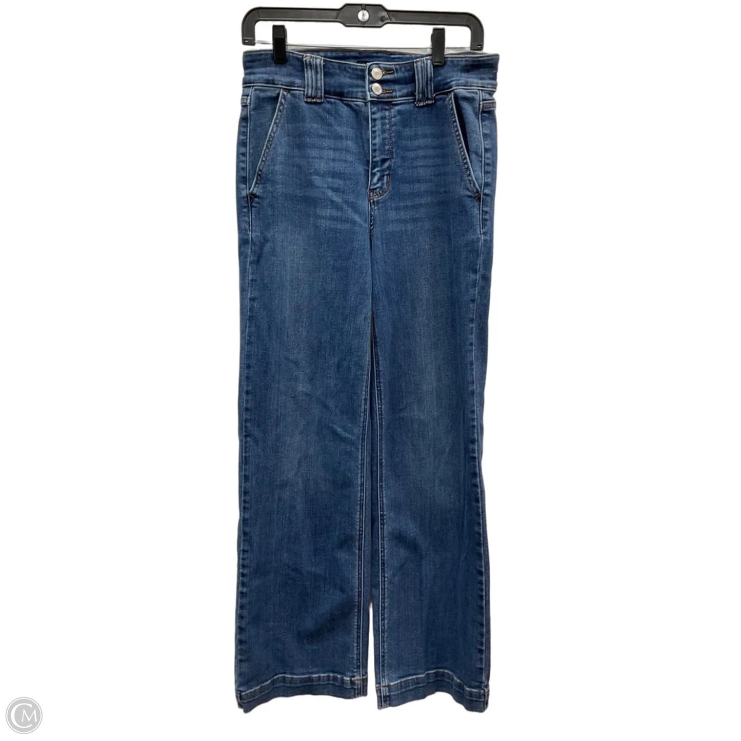 Jeans Wide Leg By Judy Blue In Blue Denim, Size: 6