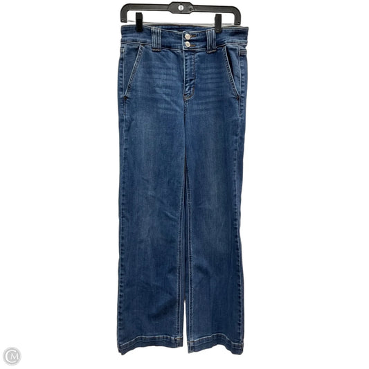 Jeans Wide Leg By Judy Blue In Blue Denim, Size: 6