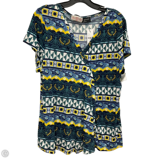 Top Short Sleeve By Lane Bryant In Multi-colored, Size: L