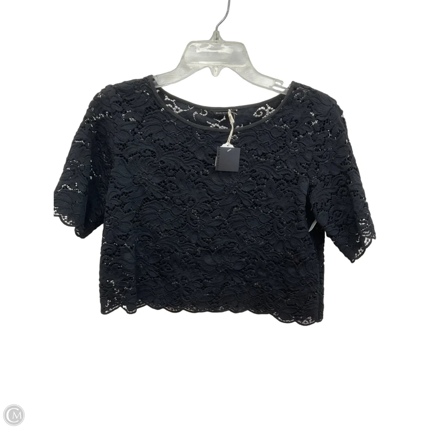 Top Short Sleeve By Club Monaco In Black, Size: Xs
