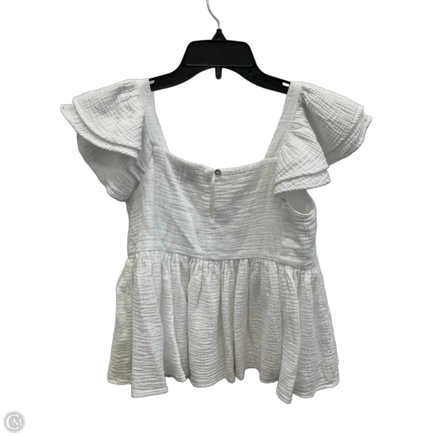 Top Short Sleeve By Pinch In White, Size: S
