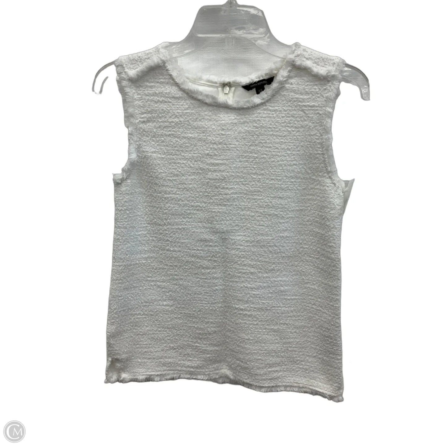 Top Sleeveless By Banana Republic In White, Size: Xs