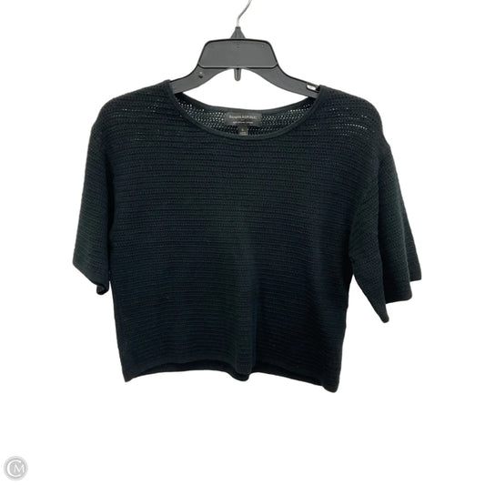 Top Short Sleeve By Banana Republic In Black, Size: S