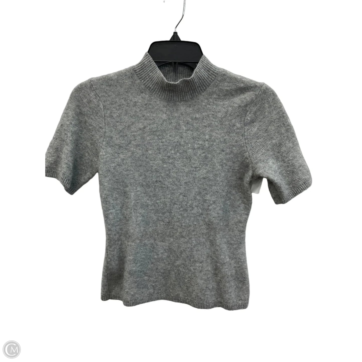 Top Short Sleeve By Abercrombie And Fitch In Grey, Size: S